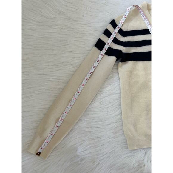 J. Crew Cream and Black Striped Sweater - Picture 14 of 15